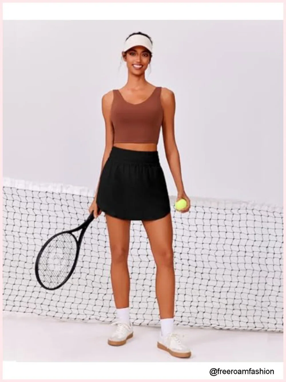Golf Skort High Waisted Tummy Control with Built-in Shorts & Pockets Quick Dry